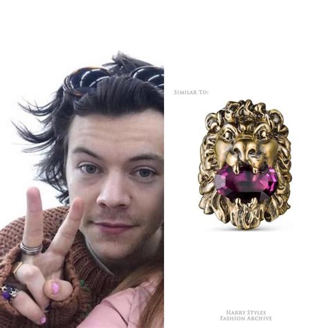 gucci ring silver 4 lion|harry styles Gucci lion ring.